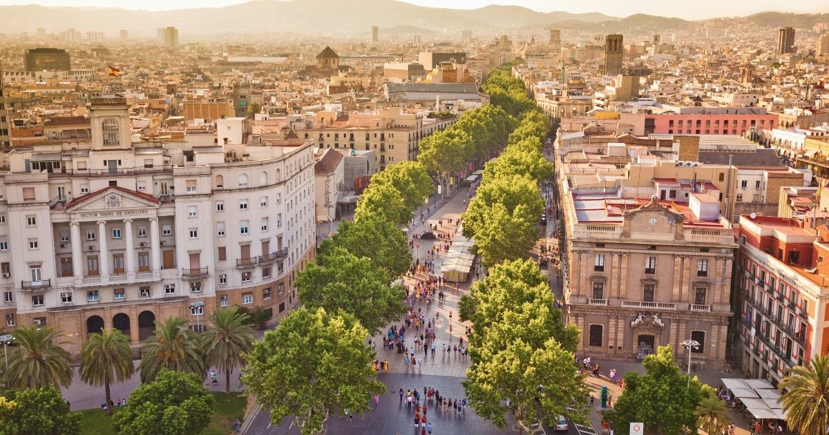 Barcelona city center