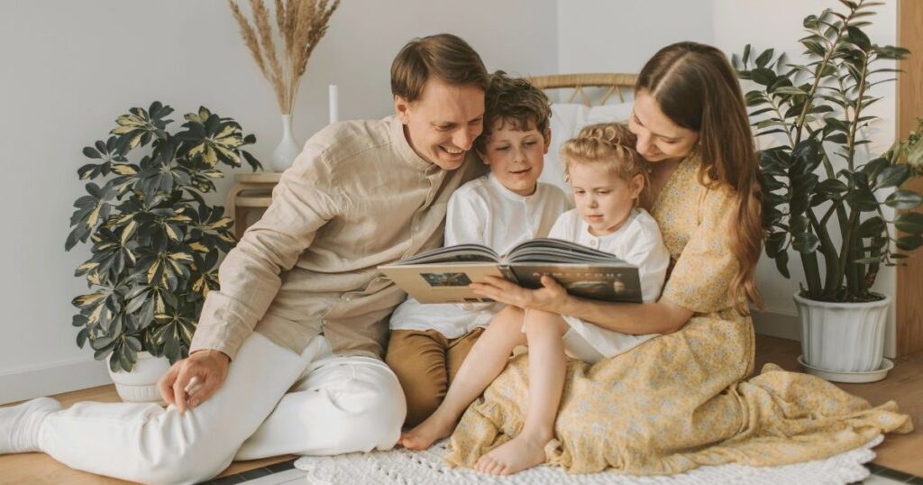 family having fun in a family hotel in Barcelona