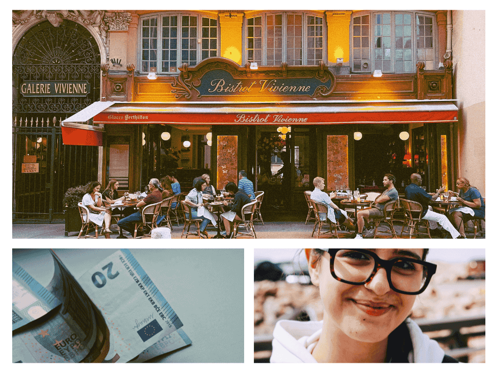 calle-paris-euros-mujer-sonrie-requisitos-viajar-mexico-francia