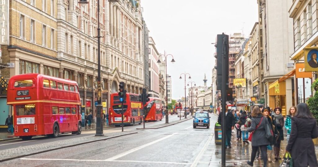 calle famoso de Reino Unido super limpia