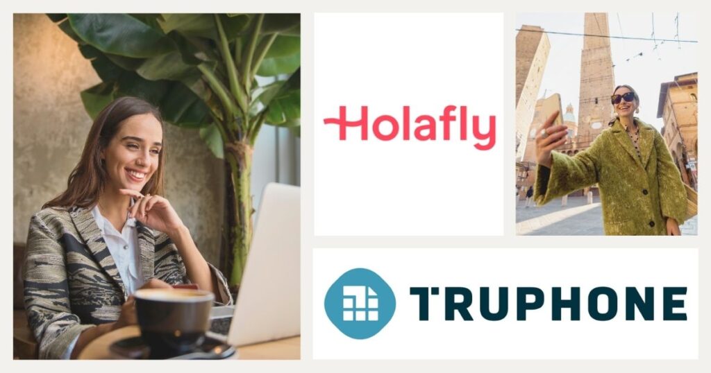 mujeres jovenes navegando en internet con esim