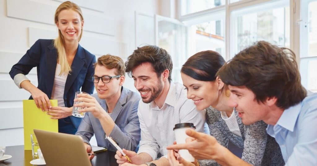 young people taking Spanish lessons in Barcelona