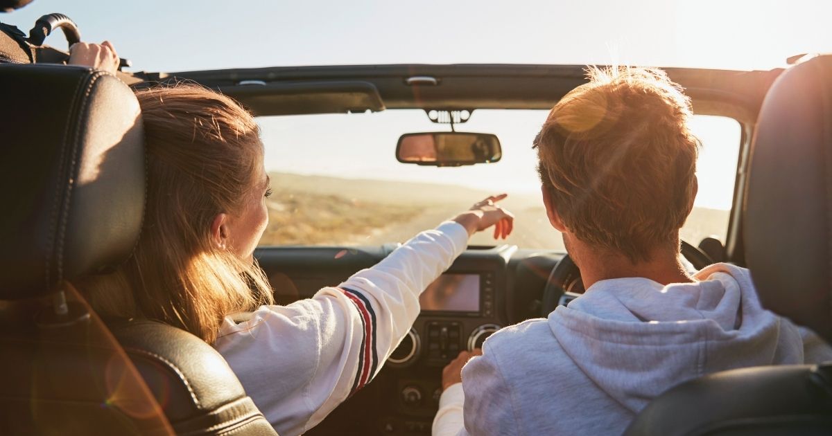 couple driving from Madrid to Barcelona