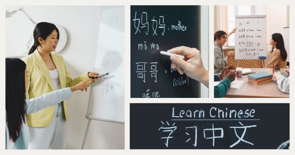 personas aprendiendo frases basicas de China