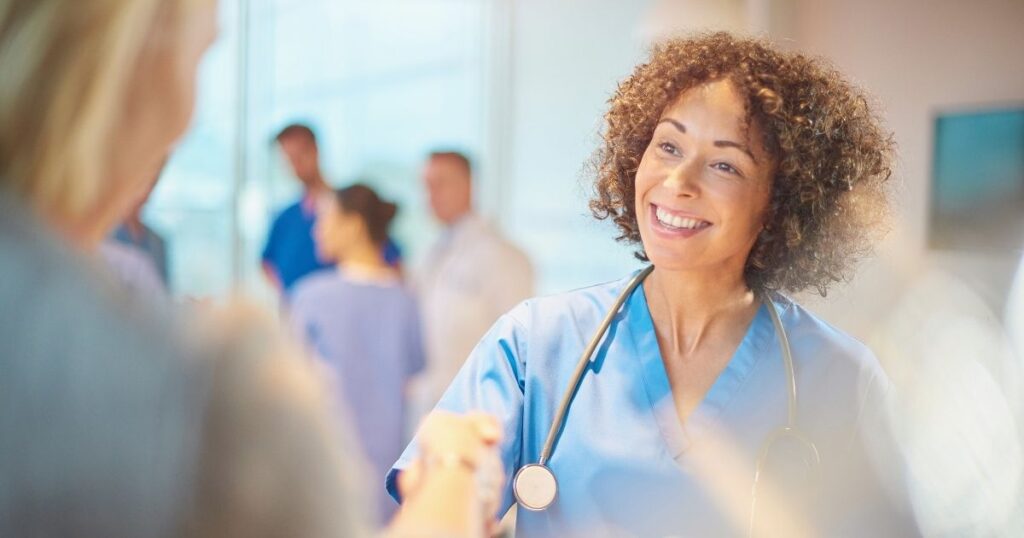 woman using the healthcare system in the US