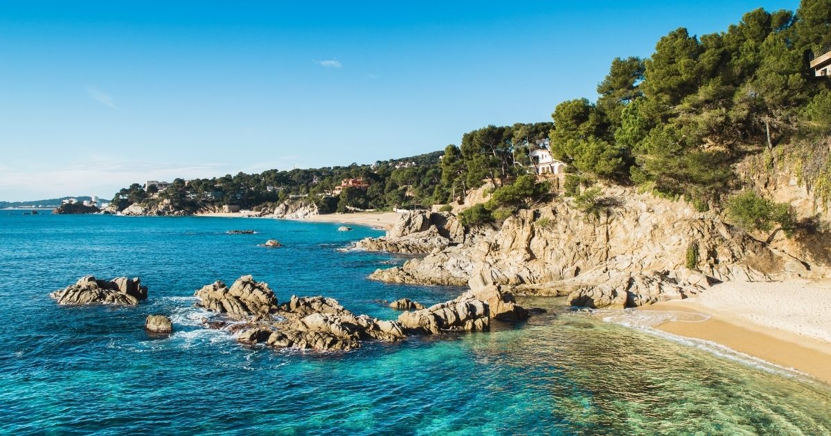beautiful view of Costa Brava beach