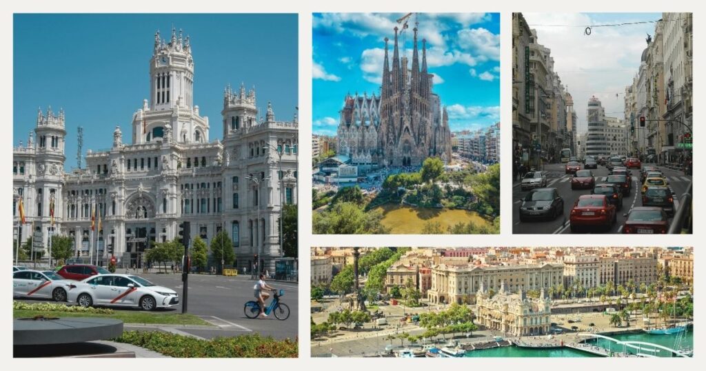 people driving from Madrid to Barcelona