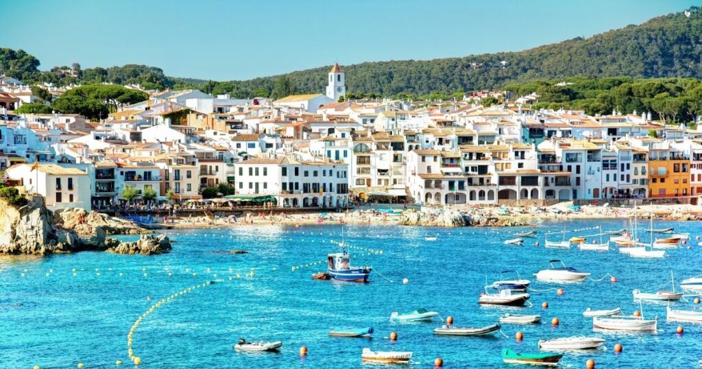 beautiful beach town near Barcelona