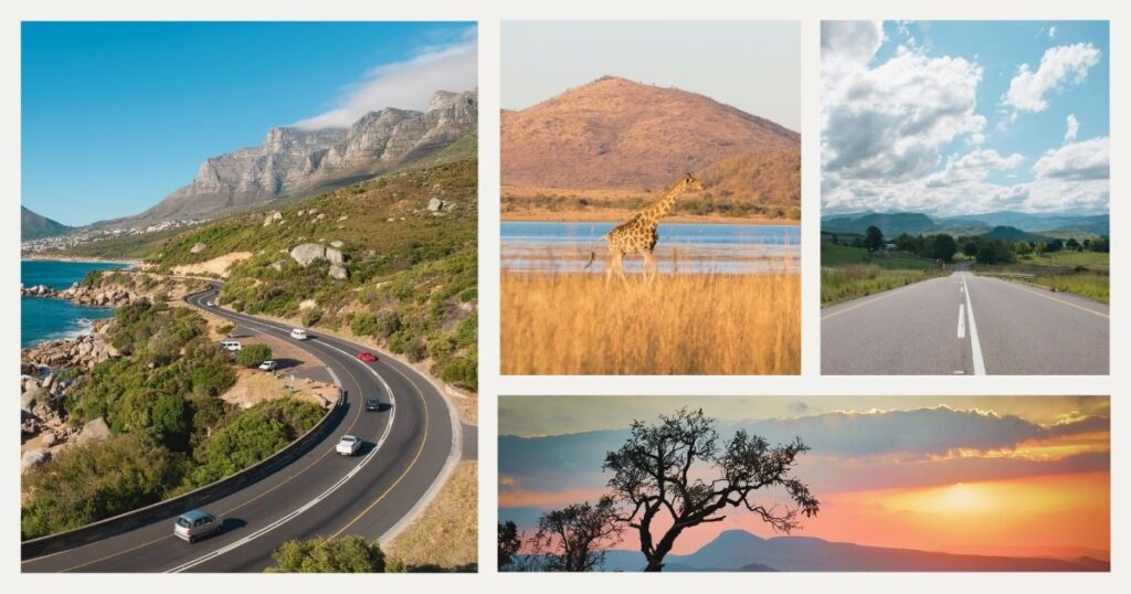 personas conduciendo en rutas en Sudafrica