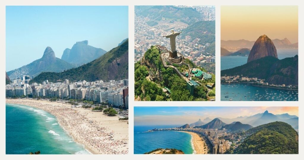 hermosos paisajes de Rio de Janeiro, Brasil