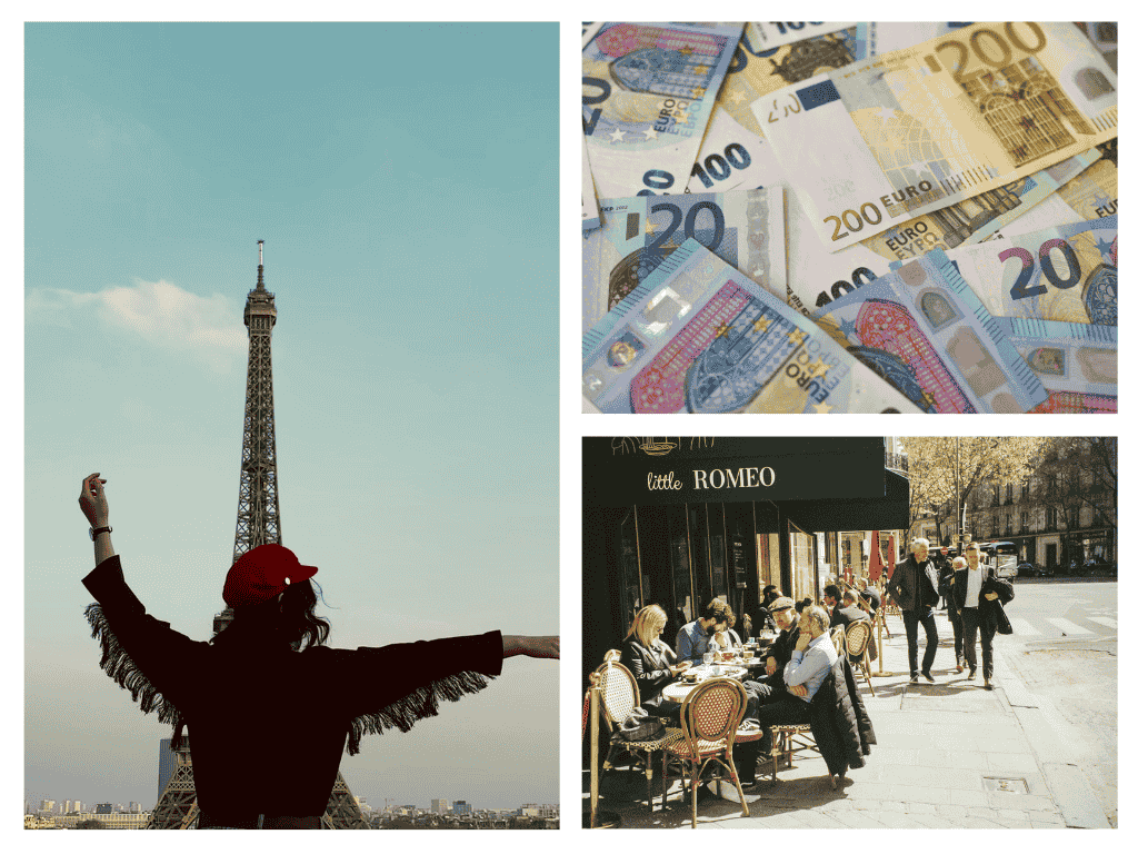 viajera-torre-eiffel-euros-calles-paris-requisitos-viajar-eeuu-francia