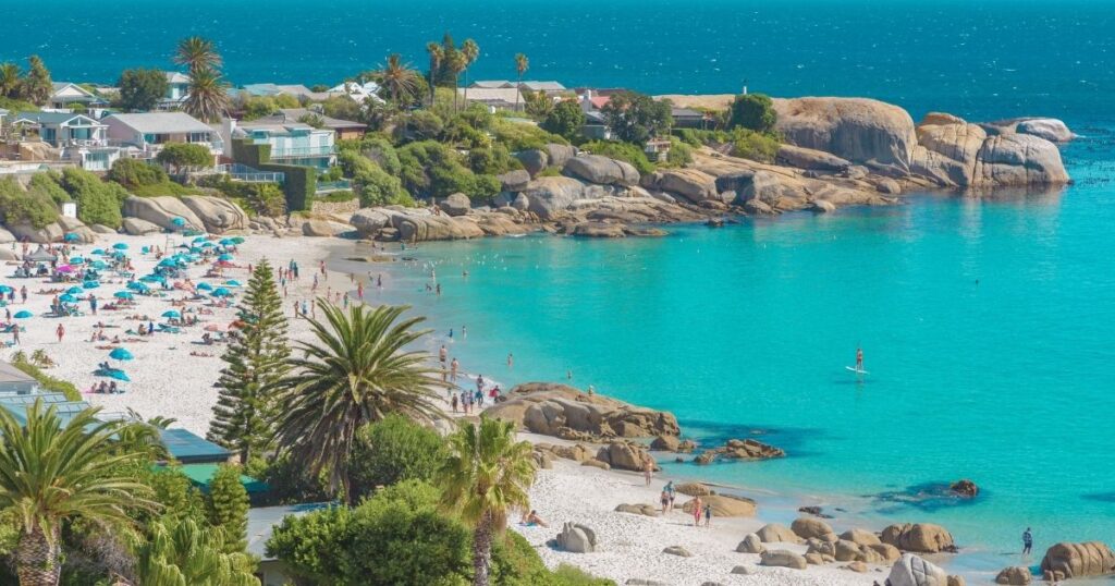 bella playa en Ciudad del Cabo