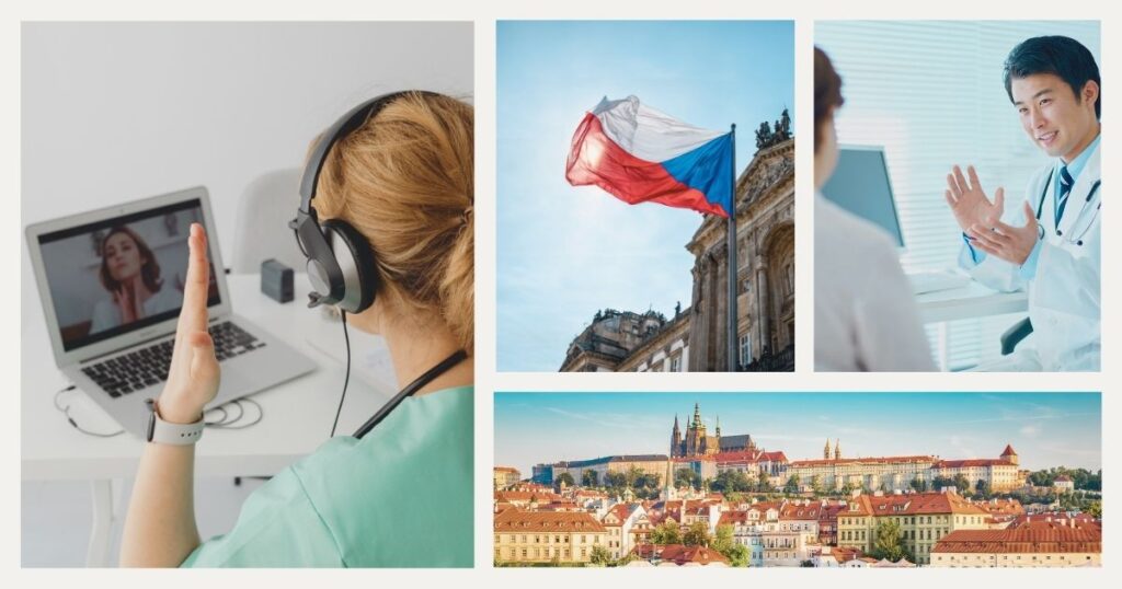 doctor in an online consultation