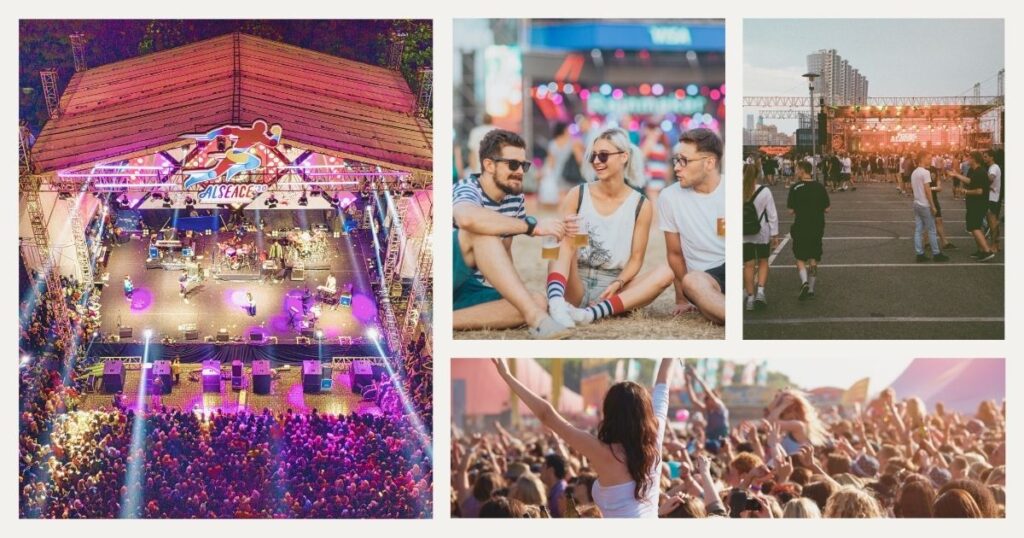 young people enjoying the best summer festivals