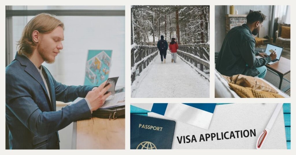 men applying for Finland visa