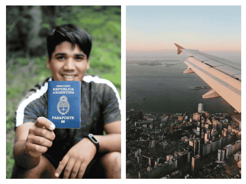 joven-pasaporte-avion-panoramica-requisitos-viajar-argentina-brasil