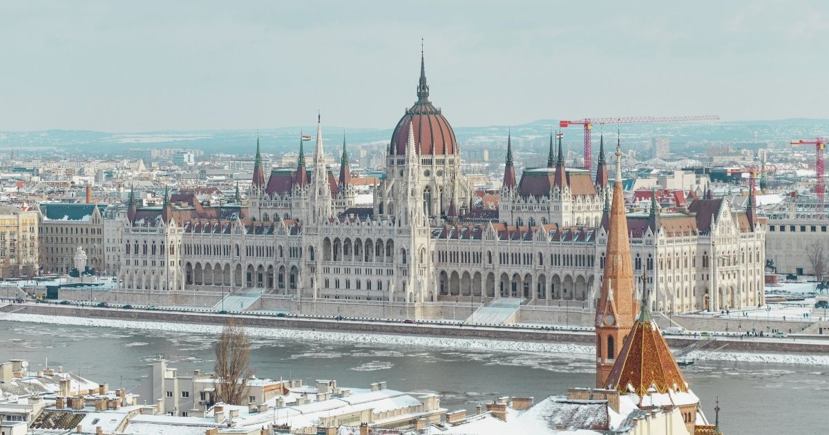 hermoso paisaje de famoso lugar en Hungria