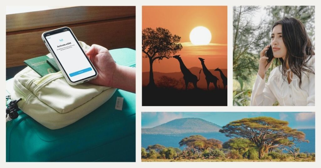 woman using one of the best esim for South Africa