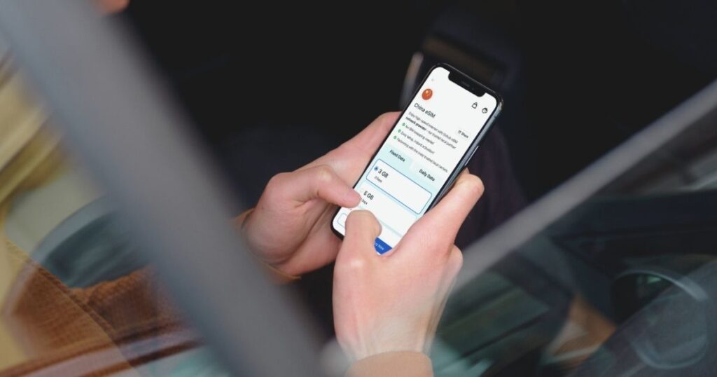 person getting an esim for South Africa