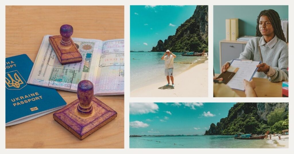 person applying for a tourist visa extension in Thailand