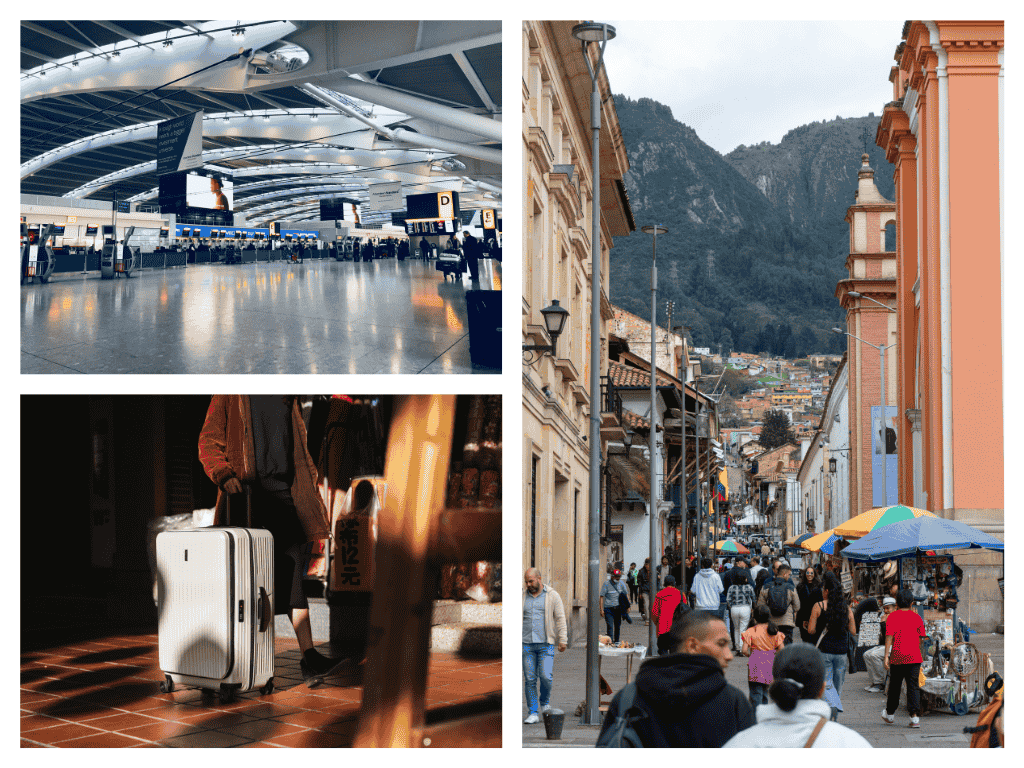 aeropuerto-maleta-calle-bogota-requisitos-viajar-panama-colombia