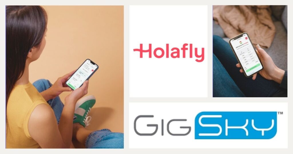 woman comparing coverage of Gigsky vs Holafly