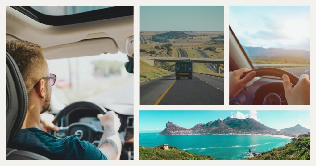 man driving in South Africa