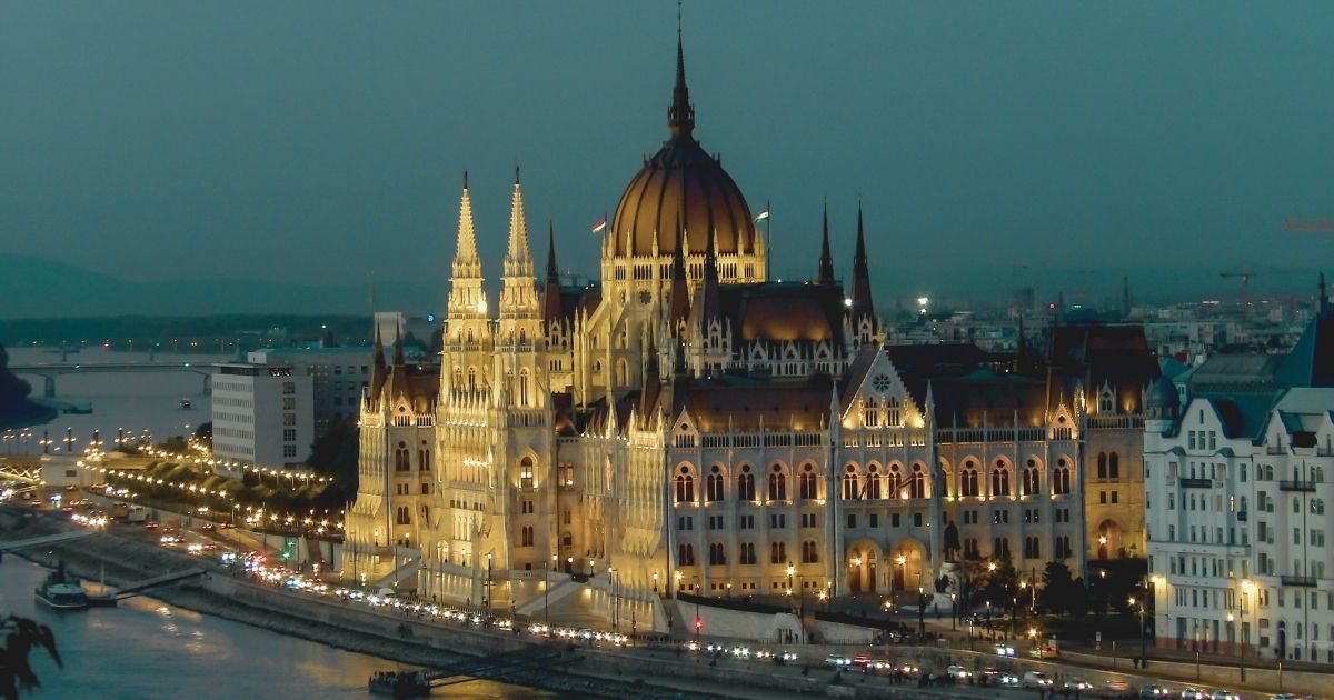 beautiful view of famous building in Hungary
