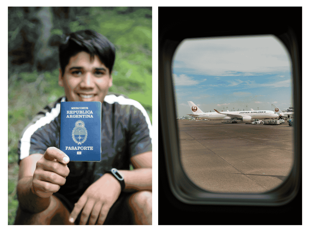 joven-pasaporte-avion-japones-requisitos-viajar-argentina-japon