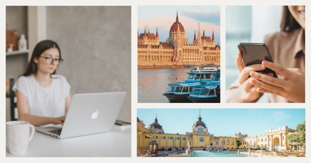 women working remotely with internet in Hungary