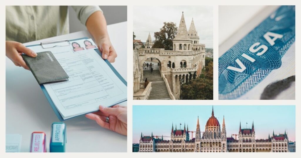 persona aplicando a la visa en Hungria