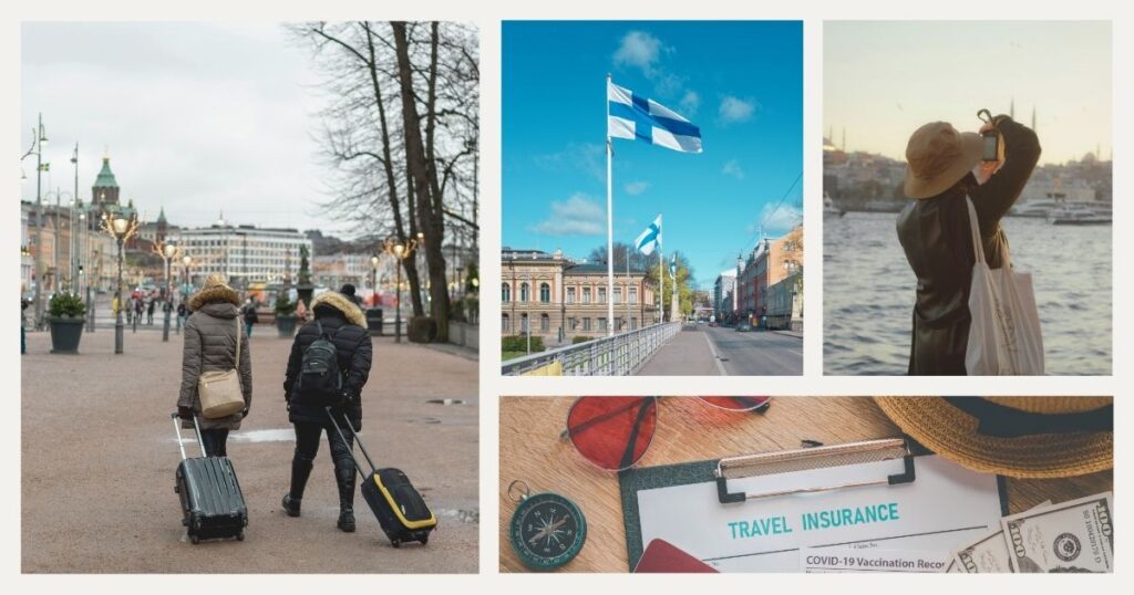 turistas explorando Finlandia con un seguro viaje