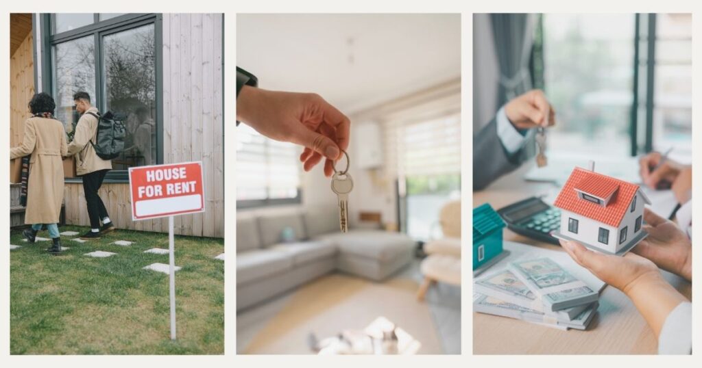 pareja buscando una casa en alquiler