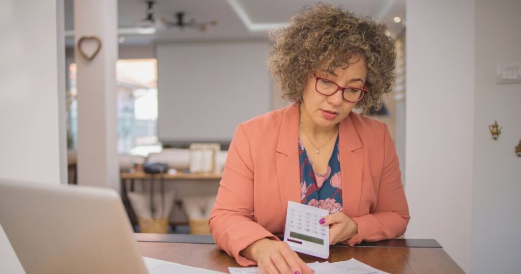 woman managing taxes in South Africa