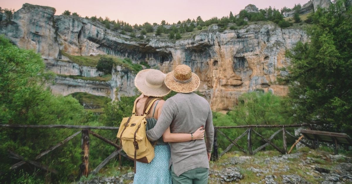 couple traveling abroad with a travel permit