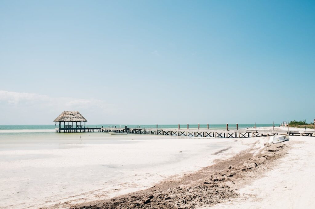 Playa Norte, uno de los mejores barrios de Ciudad del Carmen para nómadas digitales. 