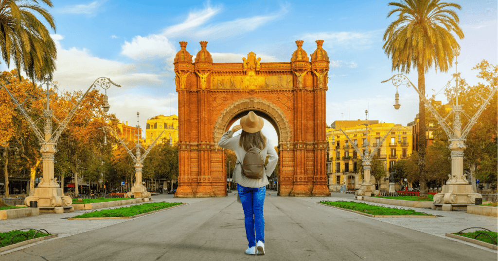 digital nomad travelling in barcelona